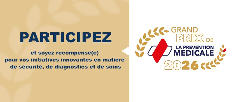 Bannière panoramique avec logo du Grand Prix de la Prévention Médicale 2026 - MACSF